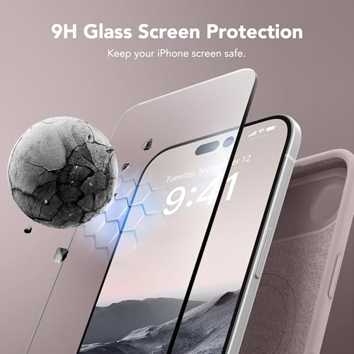 Image of Magnetic for iPhone Air Case, Compatible with MagSafe, [Full Camera Protection][Screen Protector] Silicone Shockproof Protective Phone Case for iPhone 17 Air 6.5 inch, Hazel