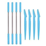 EPIGEIST 顔脱毛器 スプリング式フェイスヘアトリマー 眉毛カミソリトリマー 4個 顎 頬 首 額 上唇の産毛処理用 レディース用シェービングセ