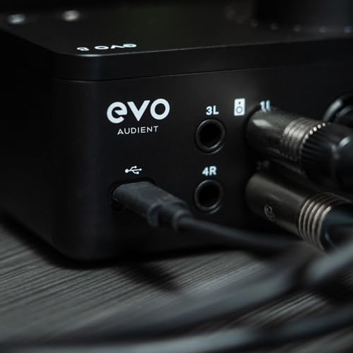 EVO 8 USB Audio Interface externe Soundkarte für Musikproduktionen (4 in / 4 out, Smartgain, Smart Touchpoints, Loopback Funktion, 48V Phantomspeisung, 4 Mikrofonvorverstärker, Windows / Mac / iOS)