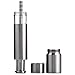 Salt and Pepper Grinder Set of 2,Stainless Steel Push Button Grinder Modern Design Thumb Grinder, for Black Pepper, Sea Salt and Himalayan Salt, Spice and Salt