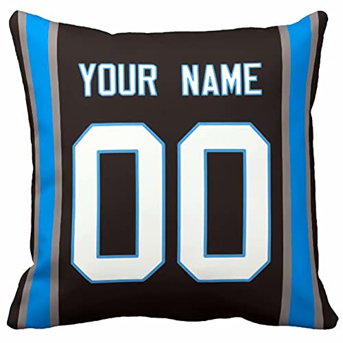 Image of ANTKING Throw Pillow 2 Pack with Custom Name and Number Personalized Gift for Men Women Boys