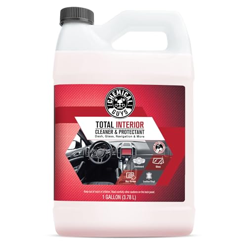 Chemical Guys Total Interior Cleaner & Protectant 128 oz Black Cherry Scent All-in-One Interior Cleaner for Leather, Vinyl, Plastic, Glass, Carpet & More Residue-Free Finish