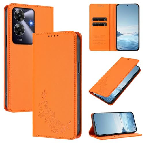 �X�}�z�P�[�X �Ή��@�� for Realme Narzo N63 / Note 60 / Note 60X,�Ή��@�� for Realme C61 4G / C63 4G�yRFID�u���b�N�z�y�J�[�h�z���_�[�t�����z �}�O�l�b�g�J�� �X�^���h�@�\�t���z�X�}