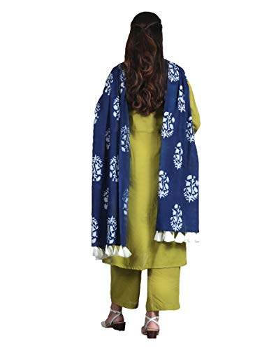Image of Rustorange Women's Rayon Kurta Set with Dupatta