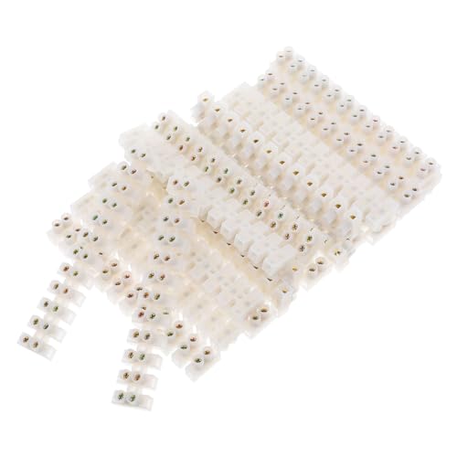 Bornier à vis blanc 12 positions 10A, lot de 20 barrettes de raccordement pour armoire