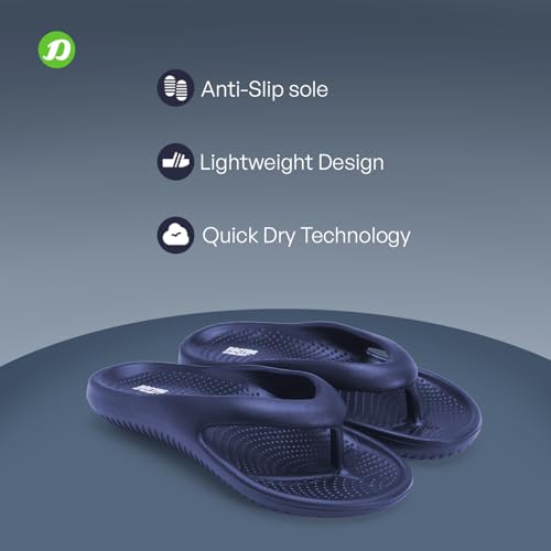 Image of DOCTOR EXTRA SOFT Men's Classic Casual Thong Slippers With Cushion Footbed For Adult|Comfortable & Lightweight|Stylish & Anti-Skid|Waterproof & Everyday Indoor Outdoor Flip Flops Gents & Boys D-506