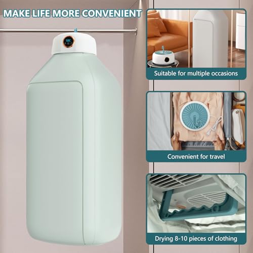 Portable Clothes Dryer Bag, Mini Portable Dryer Machine, Travel Clothes Dryer Bag, Foldable Mini Dryer for Laundry Apartments and Travelling, Hotel Room