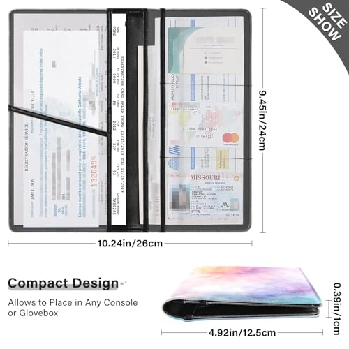 Organizador de automóvil piel premium miniatura 3