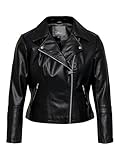 ONLY CARMAKOMA Caremmy Faux Leather Biker Noos Giacca, Nero (Black), 52 Donna...