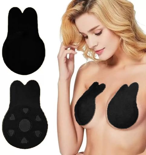 Silicone Self Adhesive Bra for Women and Girls | Nipple Cover Invisible Breast Lift Up Adhesive Stickers Strapless Backless Push Up Bra (28 Till 42)-image-23