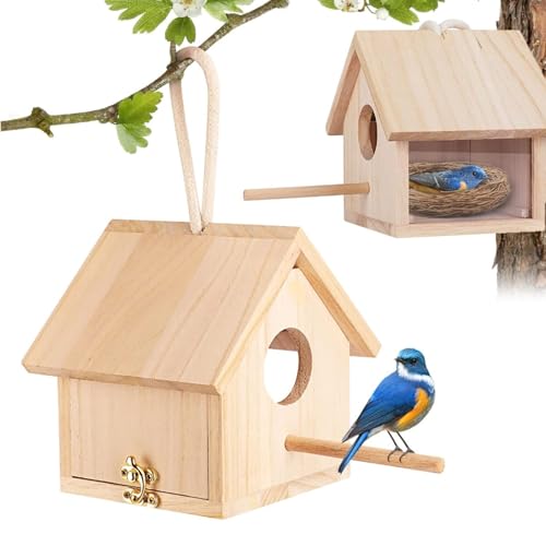 Boutihao Casetta per Uccelli in Legno, Casetta per Uccellini da