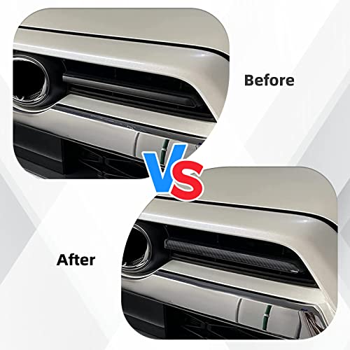 Image of for Toyota 4Runner Front Center Grille Insert Grill Cover Strips 2Pcs for 2020 2021 2022 Toyota 4Runner(Carbon Fiber)