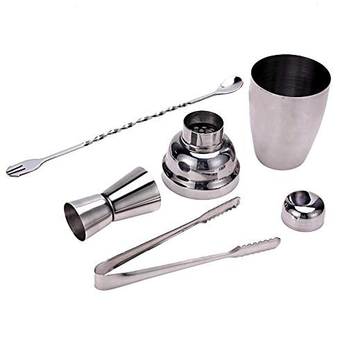 4pcs 250ML Edelstahl Cocktail Shaker Mixer Wein Martini Boston Shaker Mixing Kit für Barkeeper Drink Party Bar Tool