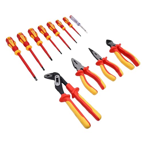 Set aislado de destornilladores y alicates 12 piezas miniatura 2