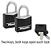Master Lock Black Outdoor Key Lock, Standard Weather Resistant Padlock with Cover, Keyed Alike Padlocks for Lockers, Fences, Sheds, or Other Equipment, 2 Pack, 131T