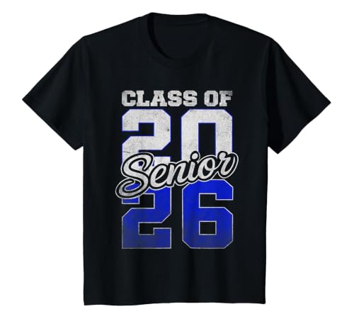Senior 2026 Graduation My Last First Day of Class of 2026 T-Shirt, Youth, Black, Large