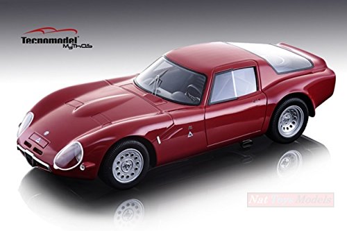 TECNOMODEL TMD1865A ALFA ROMEO TZ2 1965 PRESS VERSION RED 1:18 DIE CAST MODEL