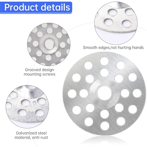 100Pcs Silver 1 inch Plaster Washers Zinc Metal Washer, Plaster Repair Washers Profile Washer for Wall, Ceiling, and Drywall Repair?Washers?Drywall Repair Clips