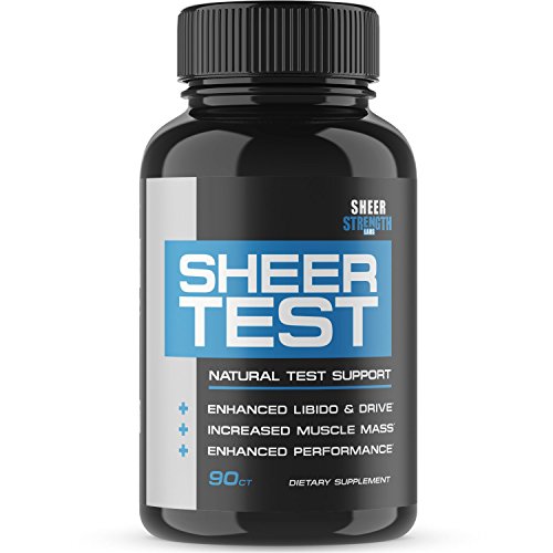 Sheer Testosterone Booster for Men - Natural Supplement for Increasing Strength, Stamina,
