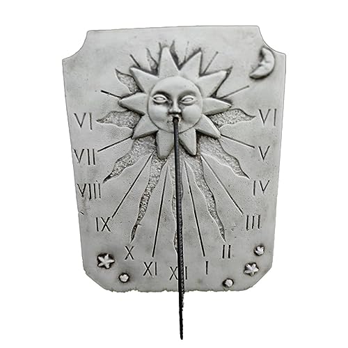 AnaParra Reloj de Sol 41x4x31cm. | Decoracion jardín | Solar FIRMAMENTO | para Exterior | de hormigón Piedra - Peso 7Kg.
