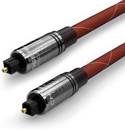 Choseal Optical Fiber Audio Cable 25FT Toslink Digital SPDIF Cable for Blu-ray CD DVD Player Xbox QS1102