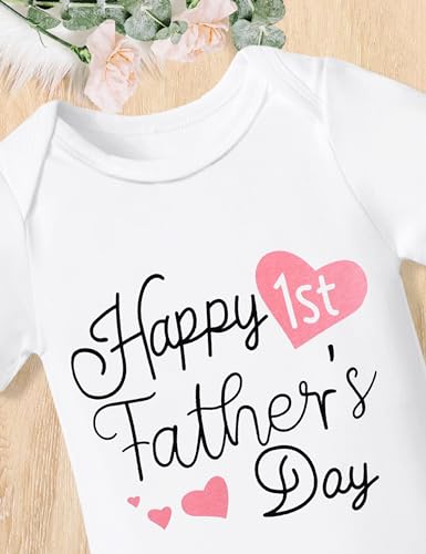 My First Fathers Day Baby Girl Outfit Fathers Day Outfit for Baby Girl Happy First Fathers Day Baby Girl Outfit4