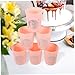 Anneome 6pcs Reusable Stacking Cups Lids for Party Plastic Drinking Cups Decorative Disco Ball Pattern Party Favors Multi-use Juice