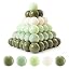 Pearl light green+Pearl green+Pearl dark green+Milk white