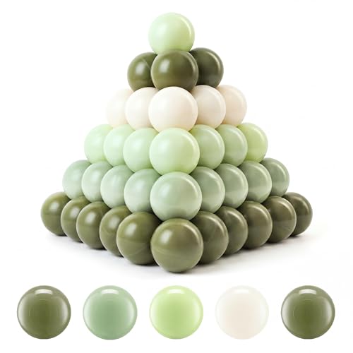 170pk Crush-Proof Pearl Green Mix Balls for Playpen & Ball Pit Decor