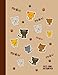 Dot Grid Notebook: Don't Dream It Be It - Cream/Coffee Brown Aesthetic Composition Journal | Cute Kawaii Cat Sticker Effect/Design