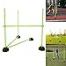 YRHome Sprungstangen-Set Trainingsstangen für Agility konditionelles KoordinationshürdenTraining 15 Stangen - 100 cm, 10er Standfüße und 10 Clips