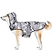 KoKoBin Impermeabile Cane Giacca riflettente per cani con cappuccio Foro del collo con cappuccio Super leggera e traspirante impermeabile per cani di taglia media e grande(Mimetico grigio,2XL)