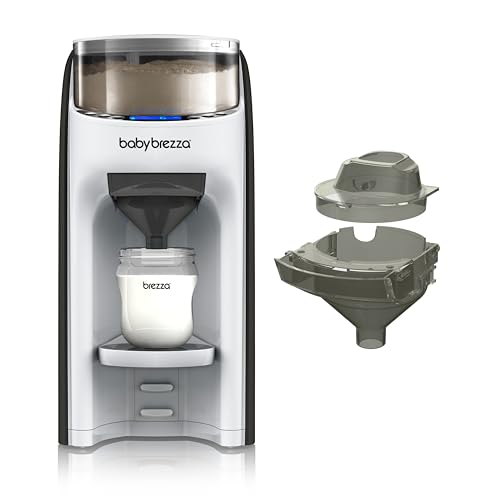 Baby Brezza - Formula Pro Advanced, Preparador de Biberones Automático y Dosificador de Fórmula, Máquina para hacer Biberones, Incluye Recambio de Embudo y Cubierta, Set Blanco