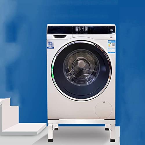 FiorHOCc Washing Machine Stand BaseMulti-functional Base with 4 legs Washing Maschine Base Anti-Vibration length/width 42-60cm can choose Dryer and Refrigerator holder stand Anti-vibration Mat (H:20c - Image 5