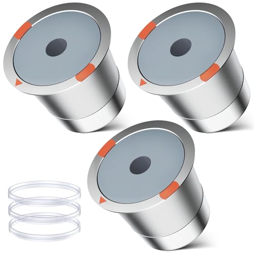 Image of Reusable k Cup Coffee Filters,Universal stainless steel Refillable k Cups Filter Use for Keurig 2.0 and 1.0 Coffee Makers-brewers (3pack)