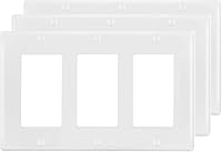 Vista 16 de Cubierta de placa de pared para tomacorriente e interruptor de 4 posiciones, placa frontal eléctrica decorativa para interruptor de luz