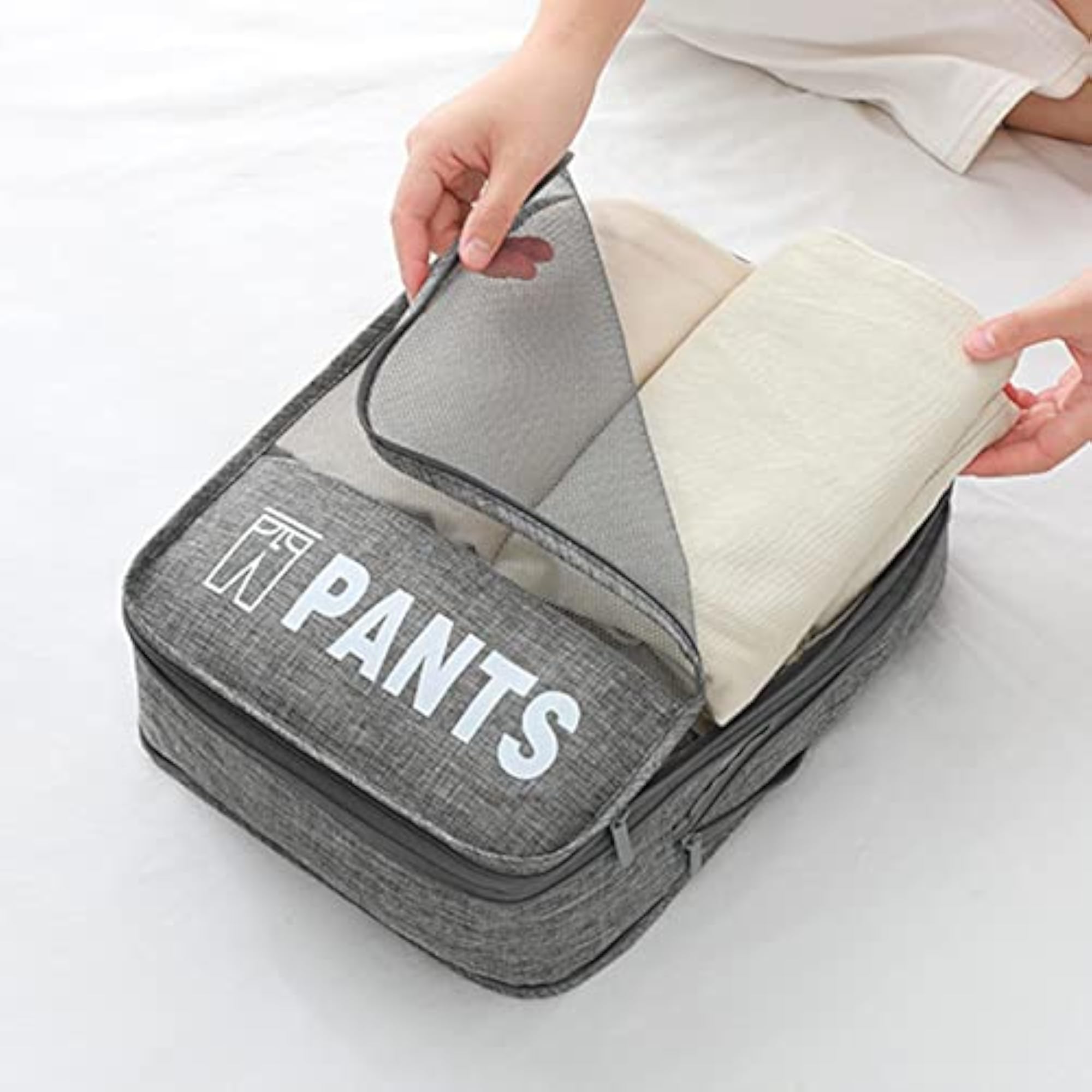 Compression Packing Cubes 3Pcs Set, Expandable Travel Organizer