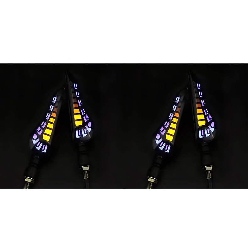Clignotants LED 12V moto universels optique ABS 10mm SR 50