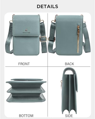 KOTORA RFID Blocking Crossbody Sling Bag, Cell Phone Shoulder Purse, Travel Wallet with Card Slots2