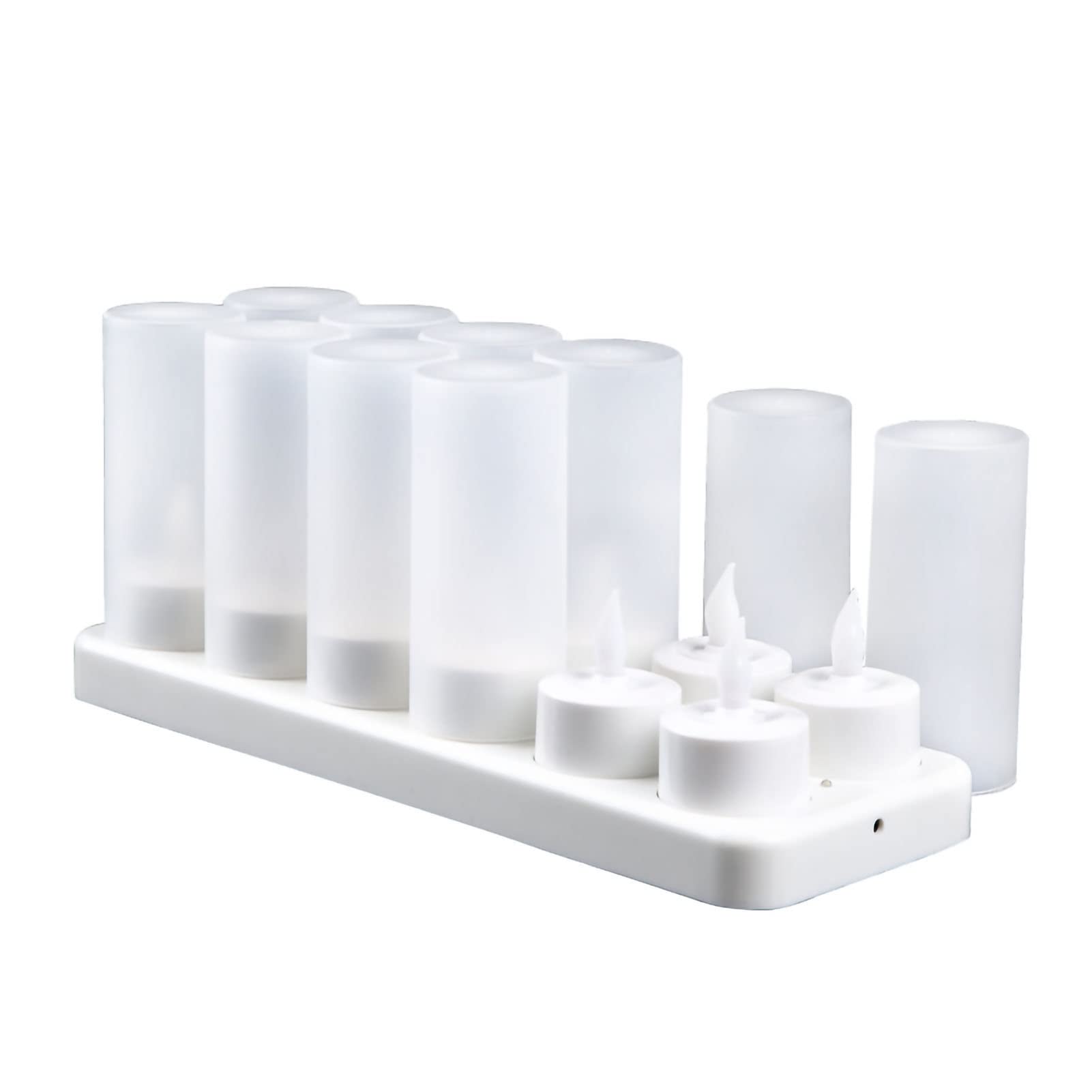 Bougies LED Rechargeables, Bougies Chauffe-plat électroniques (12