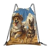 Compact et portable : les sacs à cordon de berger allemand Farm Corgi se replient facilement pour le rangement, ce qui en fait une solution peu encombrante pour les voyages. Sa taille compacte en fait un sac à dos de sport parfait pour les séances de gym, le yoga, la natation ou les voyages