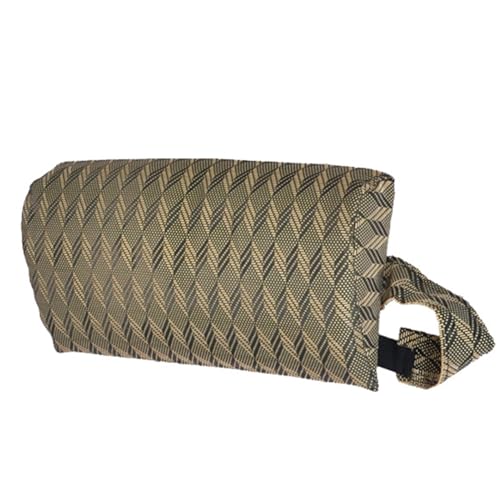 JIEBWCHA Tumbona de jardín, cojín para tumbona, 35 x 15 x 6 cm, cojín cervical para sillas de jardín, textil 3D y relleno de espuma, cojín de altura ajustable, con banda elástica, ergonómico