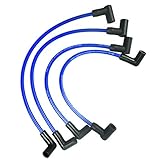 4 Wire Set Marine Spark Plug Wire Lead, Fits for Johnson Evinrude 90 115 HP, Outboard Engines OE Rep