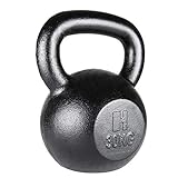 Hammer Fitness - Pesa rusa de hierro (30 kg), color negro, tamaño 30kg