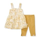 Burt's Bees Baby - Baby Girls Top and Pant Set, Tunic and Leggings Bundle, 100% Organic Cotton