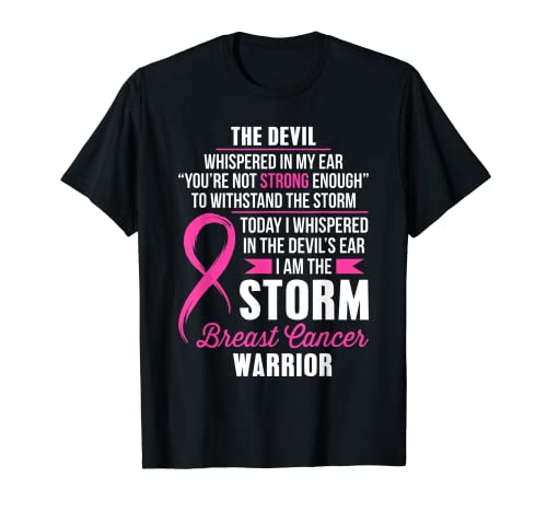 Breast Cancer Warrior - I am the Storm Camiseta Camiseta