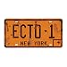 Ghostbusters License Plate Memorabilia, Embossed Replica, Movie Prop Metal Stamped Vanity Number Tag, 12x6 inch (ECTO-1)