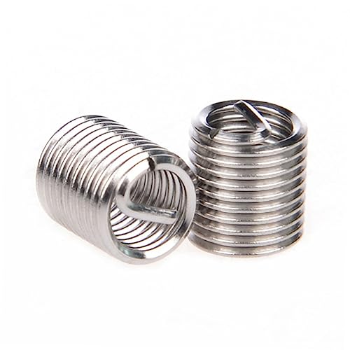 HAWILLOSCH 60 Pcs Thread Inserts Wire Repair Kit M3x0.5x2d Spark Thread Repair Tools