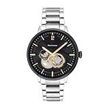 Pierre Lannier Pierre Lannier - Automatic watch Trio - Automatic movimento dell\'orologio - Spessore della cassa: 13.55 mm - Larghezza della cassa: 42 mm - Acciaio inossidabile - Noir - 5 ATM