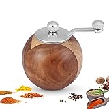 ✨ MOLINILLO DE PIMIENTA AJUSTABLE: El tapón de rosca de acero inoxidable del molinillo de sal ajusta el grosor del polvo. El tapón de rosca es polvo corse en la dirección de las agujas del reloj y polvo fino en la.